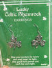 Lucky celtic shamrock earrings
