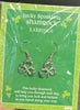 lucky sparkling shamrock earring