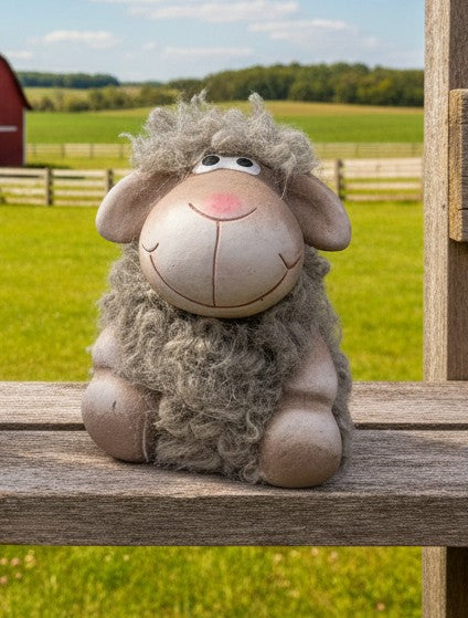 Fuzzy Sheep figurine