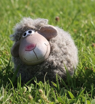 Fuzzy Sheep Figurines