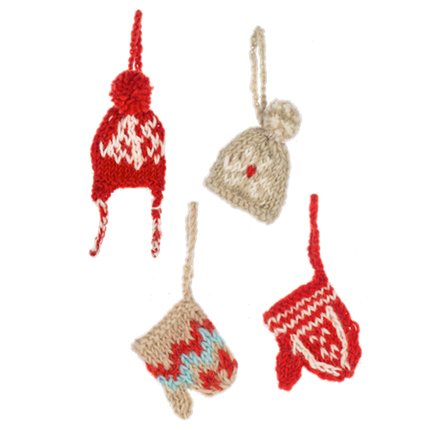 Winter Mitten & Hat Ornaments