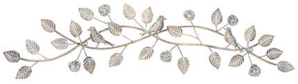 Gold Birds on Branch Wall Decor