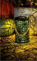 Laser Cut Spider Web Solar Lantern, 9