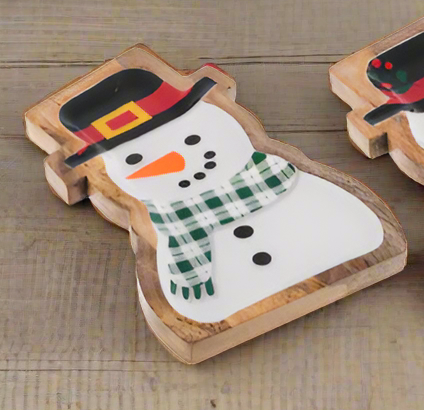 Snowman Tidbit Tray