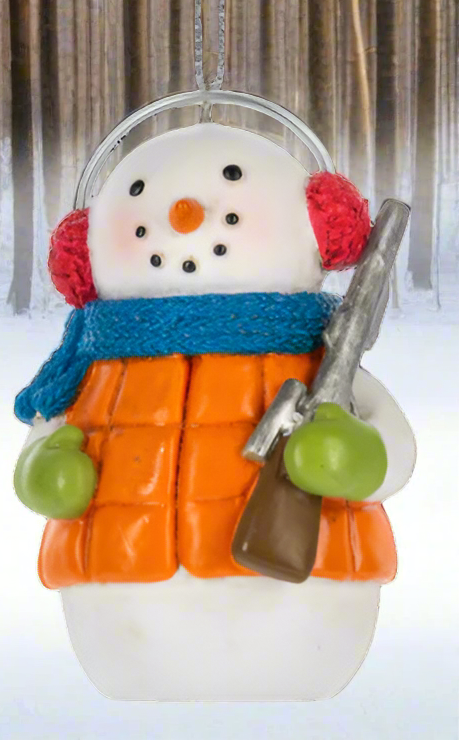 Snowman Hunting Ornaments