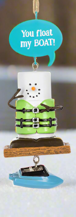 S'mores Boating Ornaments