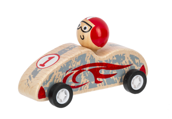 Wooden Pullback Racer Cars