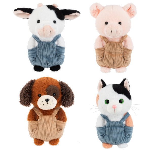 Dapper Darlings plush farm animals