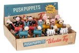 Wooden Farm Push Puppets