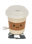 Wooden wind up walking cups
