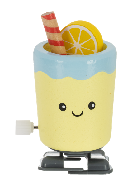 Wooden wind up walking cups