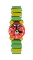 Wooden spring play watch for kids 3+