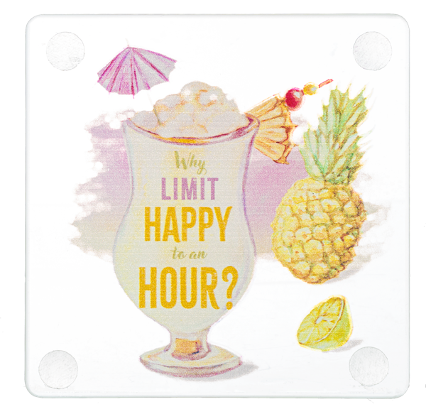 Glass Cocktail Coasters