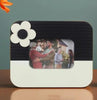 Wood 4x6 Black and Cream Photo Frame with Raise flower