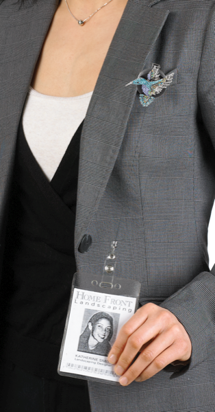 Hummingbird Crystal badge reel