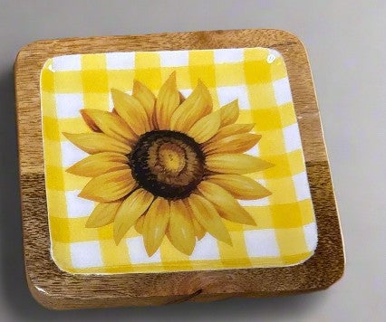 Sunflower tidbit tray