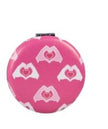 Heart design mirror compact