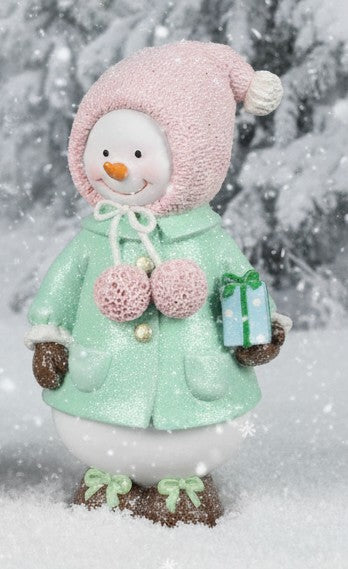 Resin sparkle pastels snowgirl