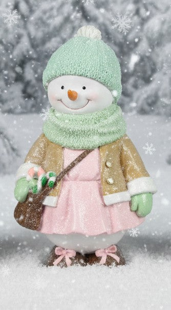 Resin sparkle pastels snowgirl