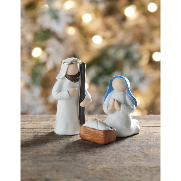 Holy Family 3-Piece Nativity Set in gift box