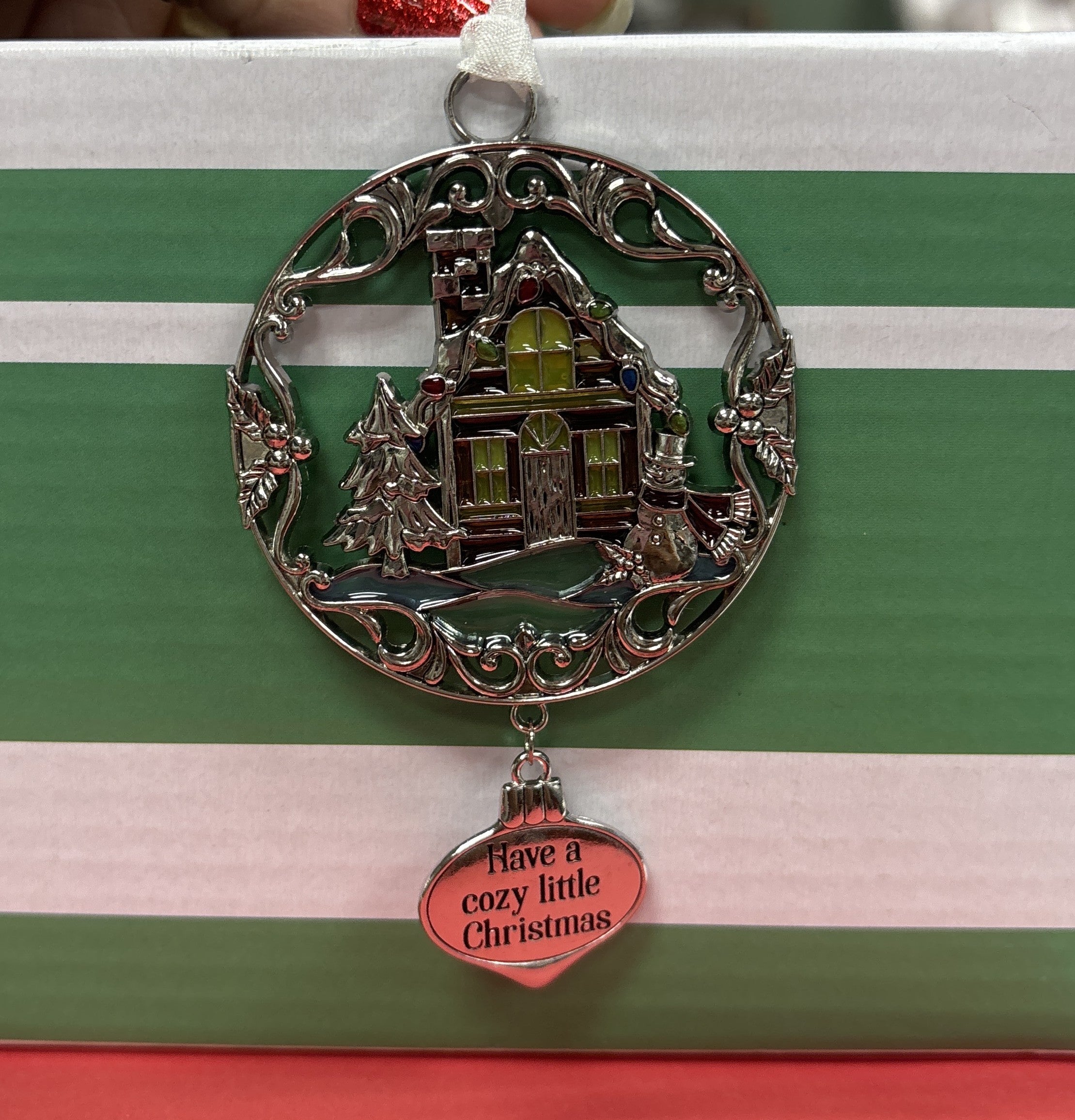 Stained Glass Christmas Ornament Assortment