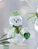 Kissing Krystals small snowman ornament