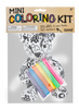 Mini Coloring Kit - Luv Teddy Bear (7 pc. set)