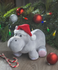 Christmas Hippo Plush
