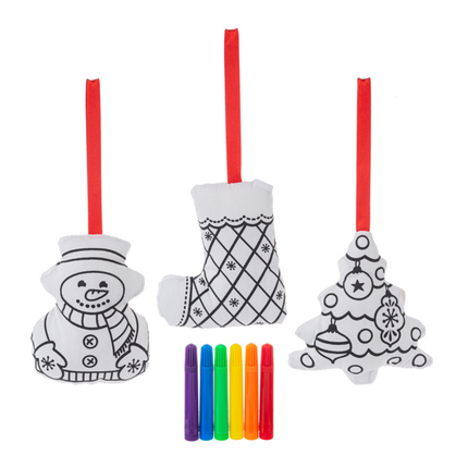 Holiday Ornaments Mini Coloring Kit