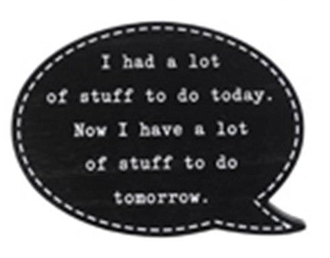 Wooden comical thought bubble plaques