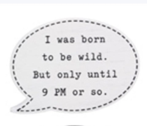 Wooden comical thought bubble plaques