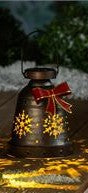 Solor LED Christmas Bell lantern