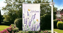 Lavendar Fields garden flag