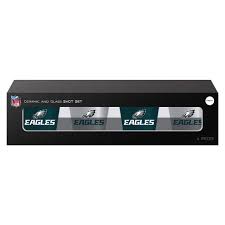 Philadelphia Eagles 4-Piece Ceramic Shot Glass Set