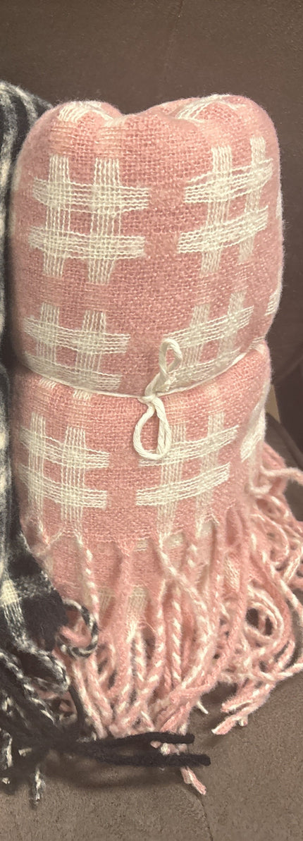 Crosshatch oversized scarf