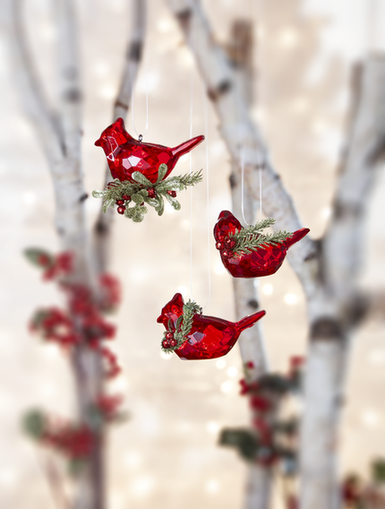 Small Cardinal Ornaments