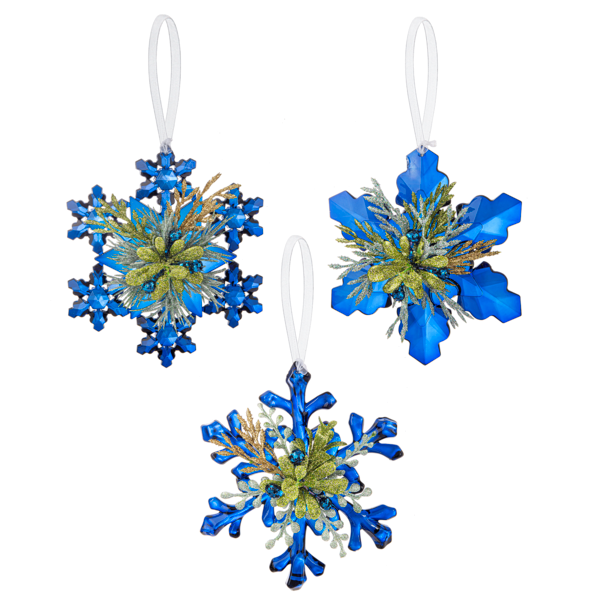 Mistletoe Snowflake Ornament