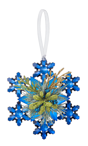 Mistletoe Snowflake Ornament