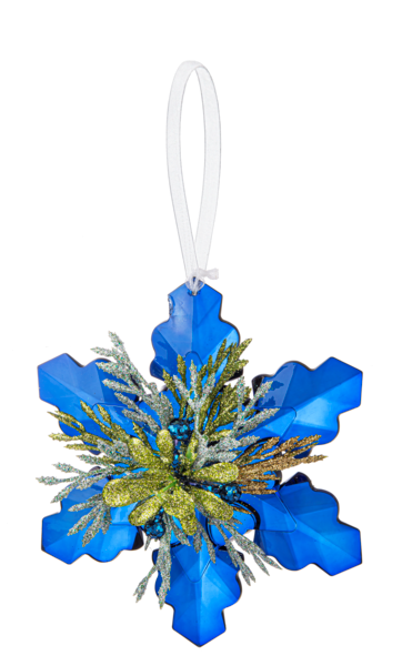 Mistletoe Snowflake Ornament