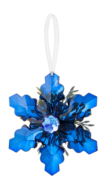 Mistletoe Snowflake Ornament