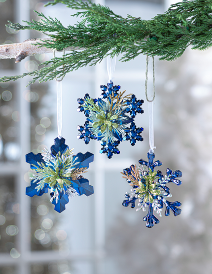 Mistletoe Snowflake Ornament