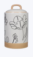 Simple floral canasters