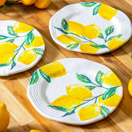 Lemon Melamine Salad Plate