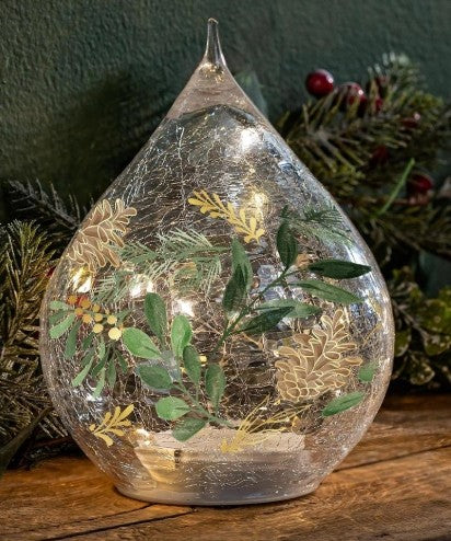 LED Table Décor Glass Teardrop
