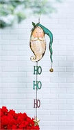Metal Ho HO HO Santa wall hanging