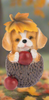 Autumn Harvest Puppy Figurines