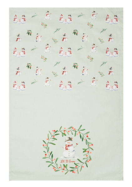 Snowman Tea Towel
