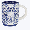 Ceramic Blue and White Talavera Mug
