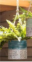 Embossed Metal Planters