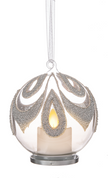 LED Silver Bead Ornaments